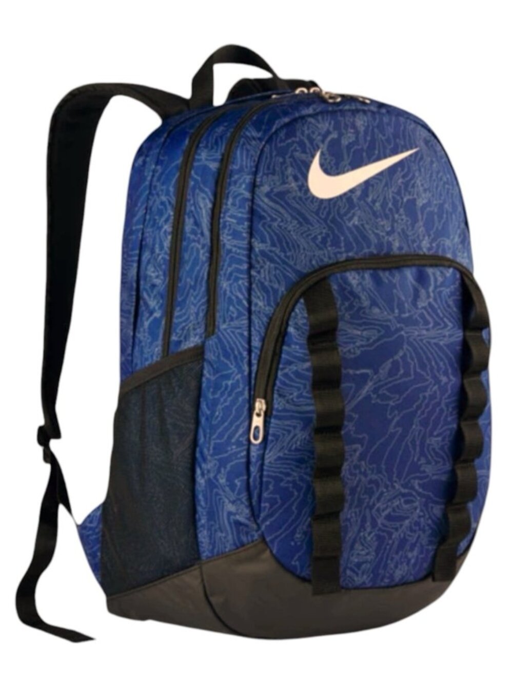 Nike Backpack Brasilia 7 XLarge Mulri Compartments Blue Pattern Swoosh Adult Men